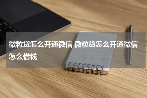 微粒贷怎么开通微信 微粒贷怎么开通微信怎么借钱