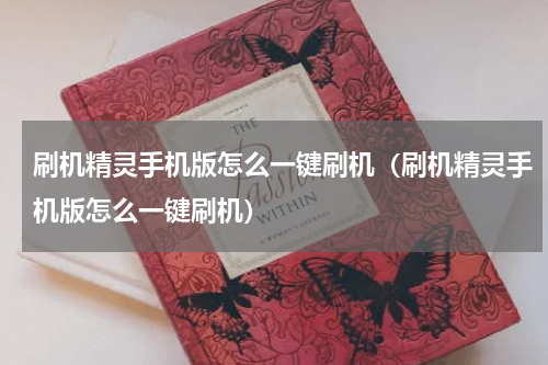 刷机精灵手机版怎么一键刷机（刷机精灵手机版怎么一键刷机）