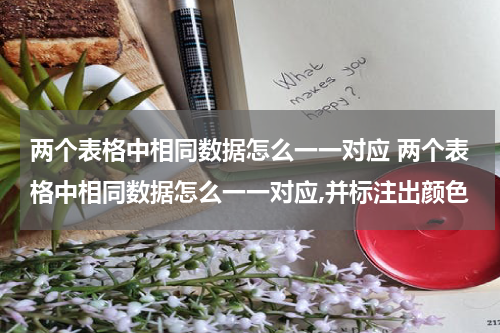 两个表格中相同数据怎么一一对应 两个表格中相同数据怎么一一对应,并标注出颜色