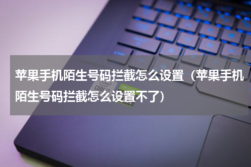 苹果手机陌生号码拦截怎么设置（苹果手机陌生号码拦截怎么设置不了）
