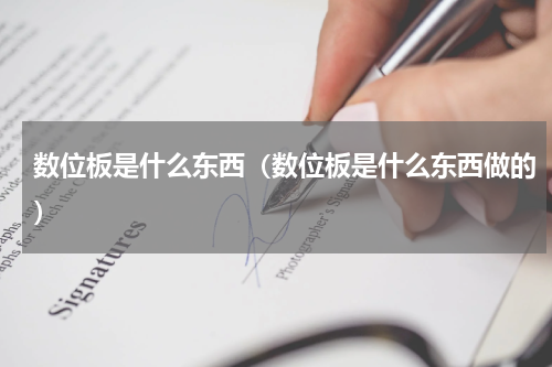数位板是什么东西（数位板是什么东西做的）