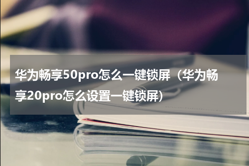 华为畅享50pro怎么一键锁屏（华为畅享20pro怎么设置一键锁屏）