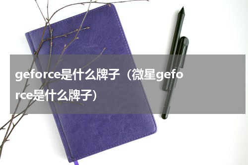 geforce是什么牌子（微星geforce是什么牌子）