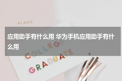 应用助手有什么用 华为手机应用助手有什么用