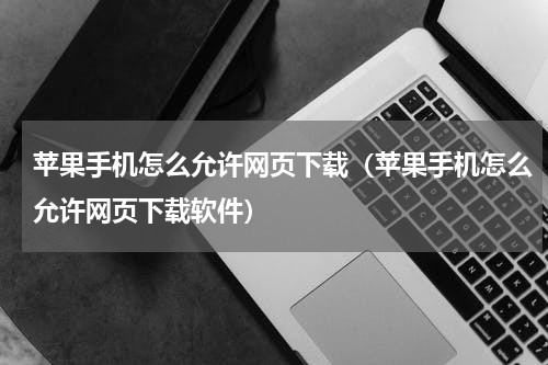 苹果手机怎么允许网页下载（苹果手机怎么允许网页下载软件）