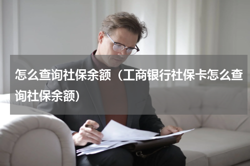 怎么查询社保余额（工商银行社保卡怎么查询社保余额）