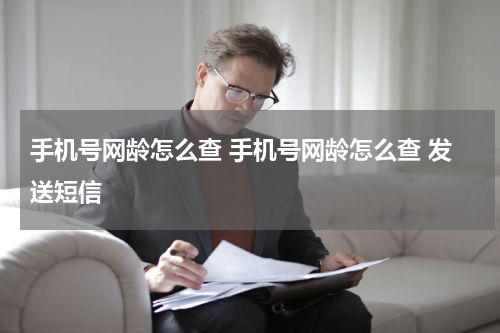 手机号网龄怎么查 手机号网龄怎么查 发送短信