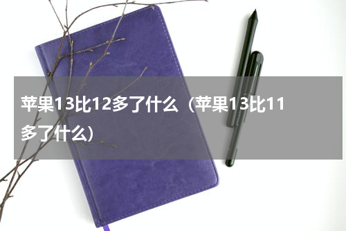 苹果13比12多了什么（苹果13比11多了什么）