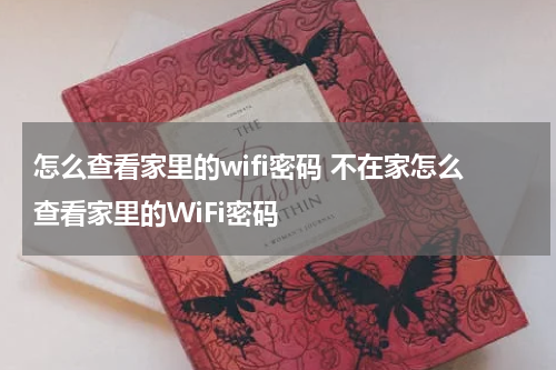 怎么查看家里的wifi密码 不在家怎么查看家里的WiFi密码