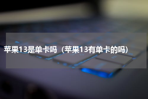 苹果13是单卡吗（苹果13有单卡的吗）