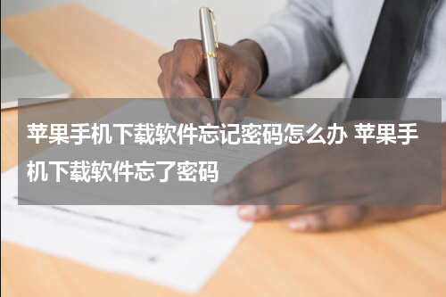 苹果手机下载软件忘记密码怎么办 苹果手机下载软件忘了密码