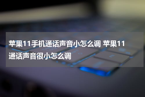 苹果11手机通话声音小怎么调 苹果11通话声音很小怎么调