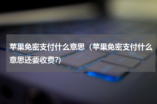 苹果免密支付什么意思（苹果免密支付什么意思还要收费?）