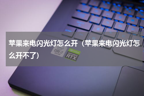 苹果来电闪光灯怎么开（苹果来电闪光灯怎么开不了）