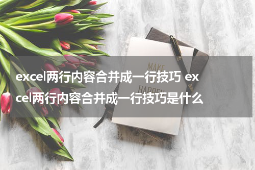 excel两行内容合并成一行技巧 excel两行内容合并成一行技巧是什么
