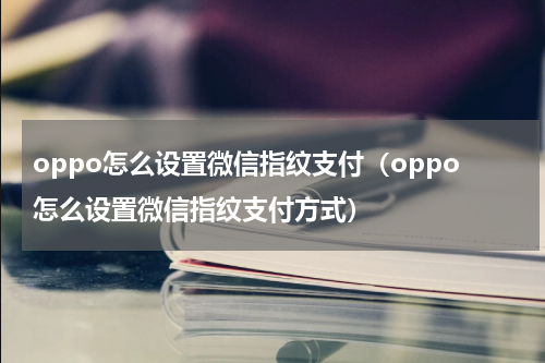 oppo怎么设置微信指纹支付（oppo怎么设置微信指纹支付方式）