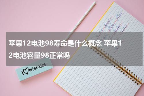 苹果12电池98寿命是什么概念 苹果12电池容量98正常吗