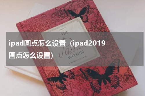 ipad圆点怎么设置（ipad2019圆点怎么设置）