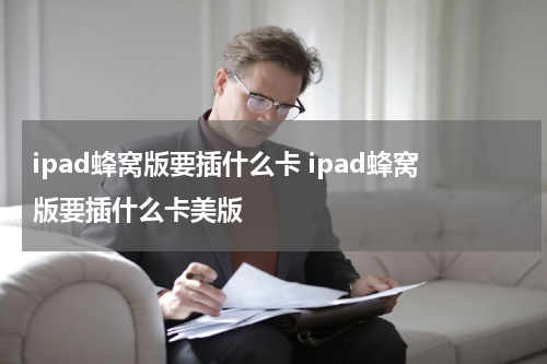 ipad蜂窝版要插什么卡 ipad蜂窝版要插什么卡美版