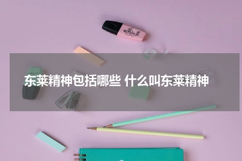 东莱精神包括哪些 什么叫东莱精神