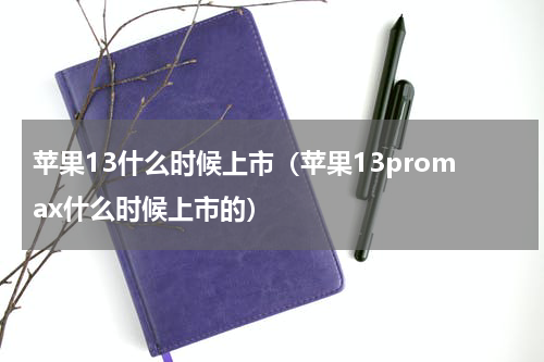苹果13什么时候上市（苹果13promax什么时候上市的）