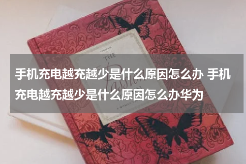 手机充电越充越少是什么原因怎么办 手机充电越充越少是什么原因怎么办华为