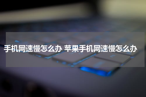 手机网速慢怎么办 苹果手机网速慢怎么办