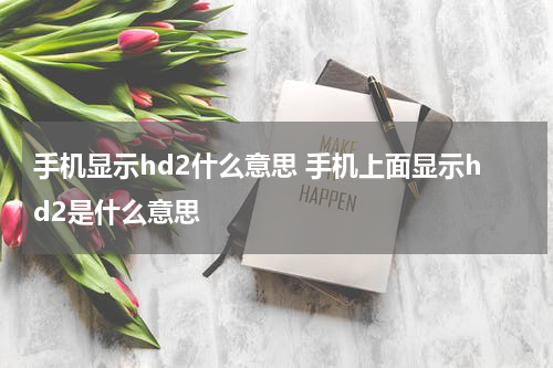 手机显示hd2什么意思 手机上面显示hd2是什么意思