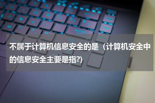 不属于计算机信息安全的是（计算机安全中的信息安全主要是指?）
