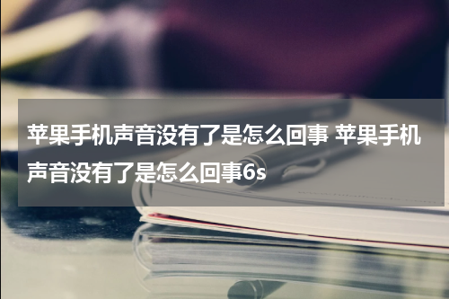 苹果手机声音没有了是怎么回事 苹果手机声音没有了是怎么回事6s
