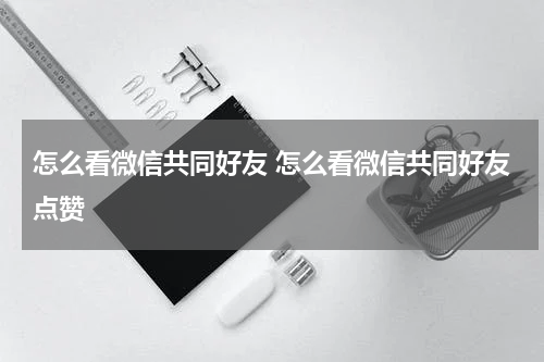 怎么看微信共同好友 怎么看微信共同好友点赞