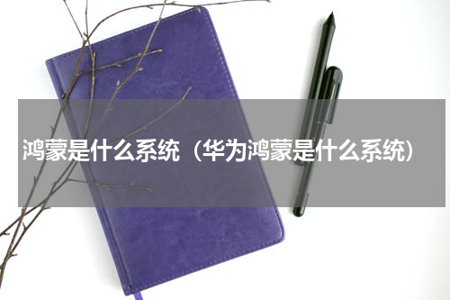鸿蒙是什么系统（华为鸿蒙是什么系统）