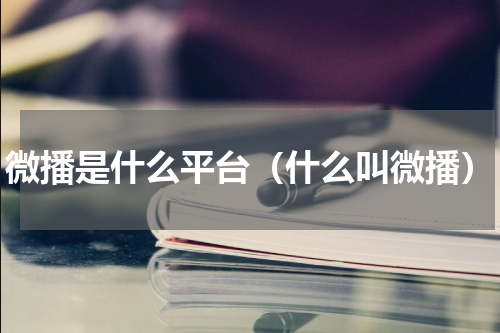 微播是什么平台（什么叫微播）