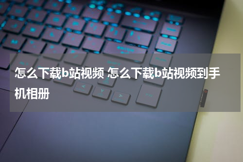 怎么下载b站视频 怎么下载b站视频到手机相册