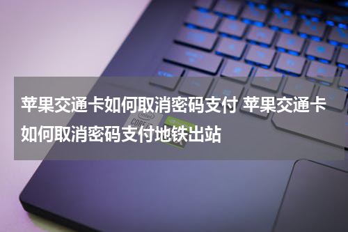 苹果交通卡如何取消密码支付 苹果交通卡如何取消密码支付地铁出站