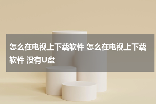 怎么在电视上下载软件 怎么在电视上下载软件 没有U盘