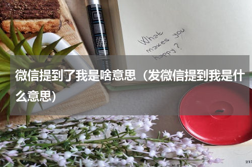微信提到了我是啥意思（发微信提到我是什么意思）