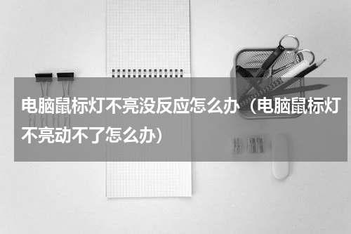 电脑鼠标灯不亮没反应怎么办（电脑鼠标灯不亮动不了怎么办）