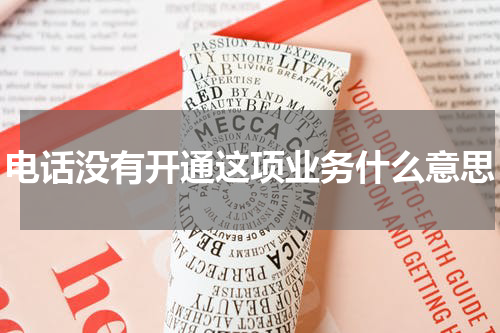 电话没有开通这项业务什么意思