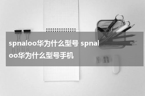 spnaloo华为什么型号 spnaloo华为什么型号手机