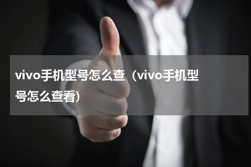 vivo手机型号怎么查（vivo手机型号怎么查看）