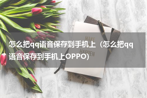 怎么把qq语音保存到手机上（怎么把qq语音保存到手机上OPPO）