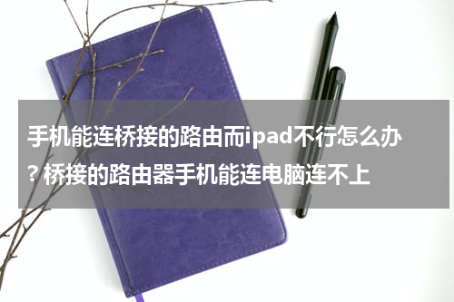 手机能连桥接的路由而ipad不行怎么办? 桥接的路由器手机能连电脑连不上