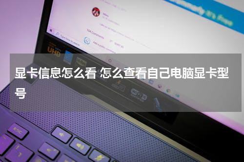 显卡信息怎么看 怎么查看自己电脑显卡型号