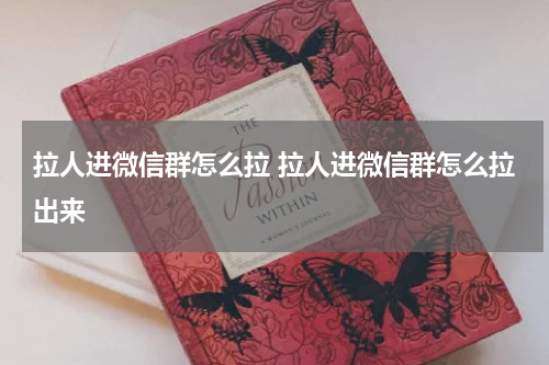 拉人进微信群怎么拉 拉人进微信群怎么拉出来