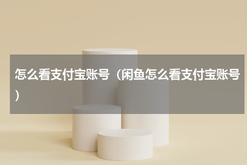 怎么看支付宝账号（闲鱼怎么看支付宝账号）