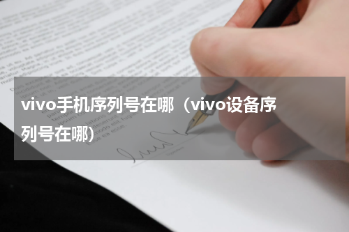vivo手机序列号在哪（vivo设备序列号在哪）