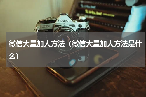 微信大量加人方法（微信大量加人方法是什么）
