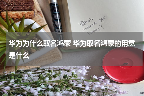 华为为什么取名鸿蒙 华为取名鸿蒙的用意是什么