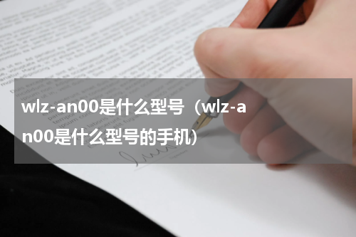 wlz-an00是什么型号（wlz-an00是什么型号的手机）